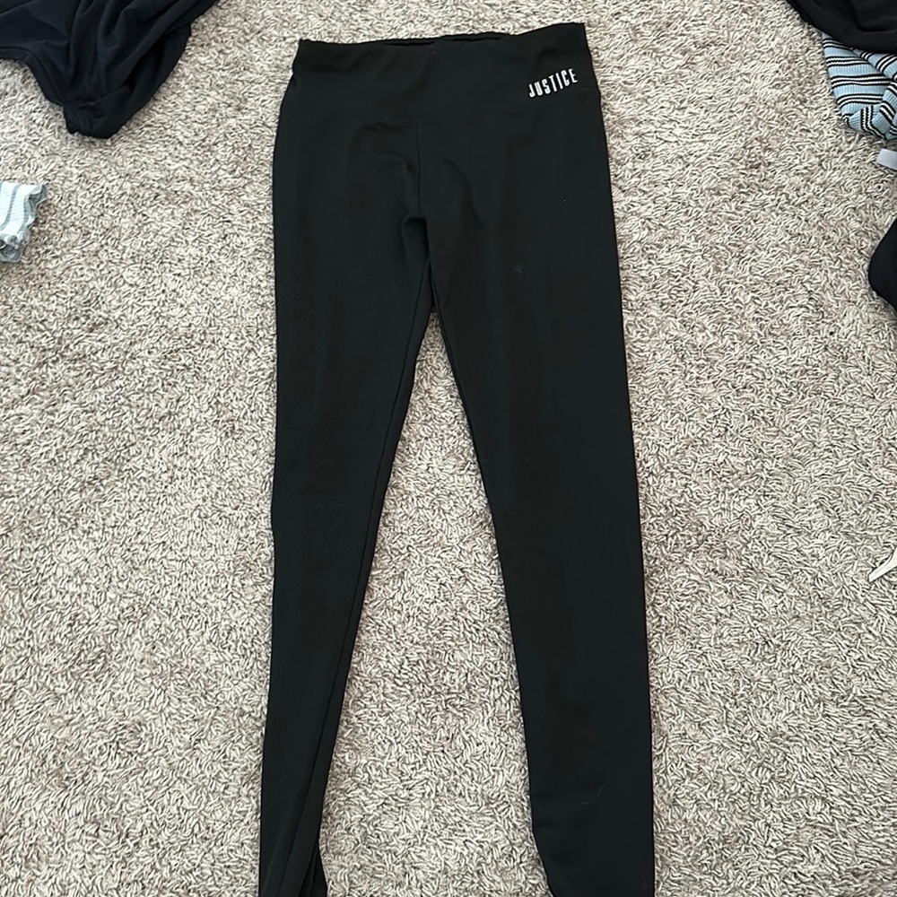 Justice black leggings